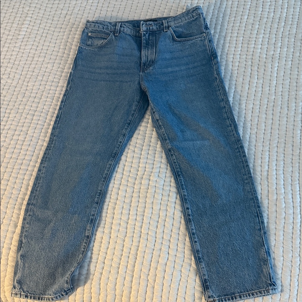 Massimo Dutti Straight Blue Jeans